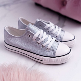 FRROCK Sneakers per bambini e ragazzi Brocade Silver Misty grigio 1