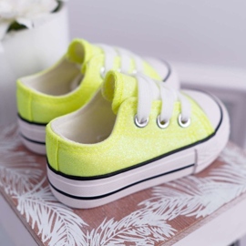 FRROCK Sneakers Bambini Broccato Lime Neon Misty giallo 2