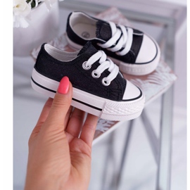 FRROCK Sneakers da bambino in broccato nero Misty 2