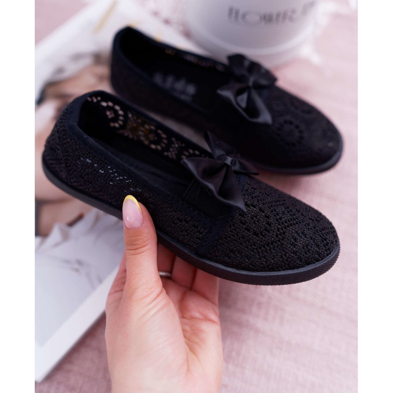 EVE Sneakers Dudi in pizzo nero per bambini 1