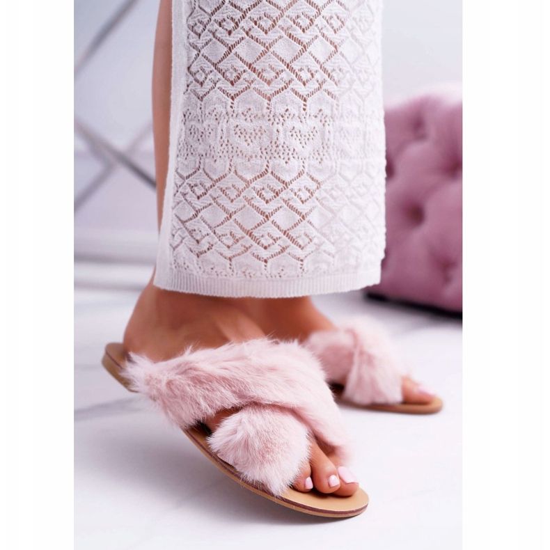 Ciabatte Da Donna Con Pelliccia Lu Boo Pink Pimmer rosa 1