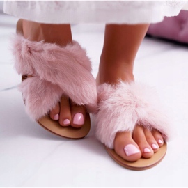 Ciabatte Da Donna Con Pelliccia Lu Boo Pink Pimmer rosa 2