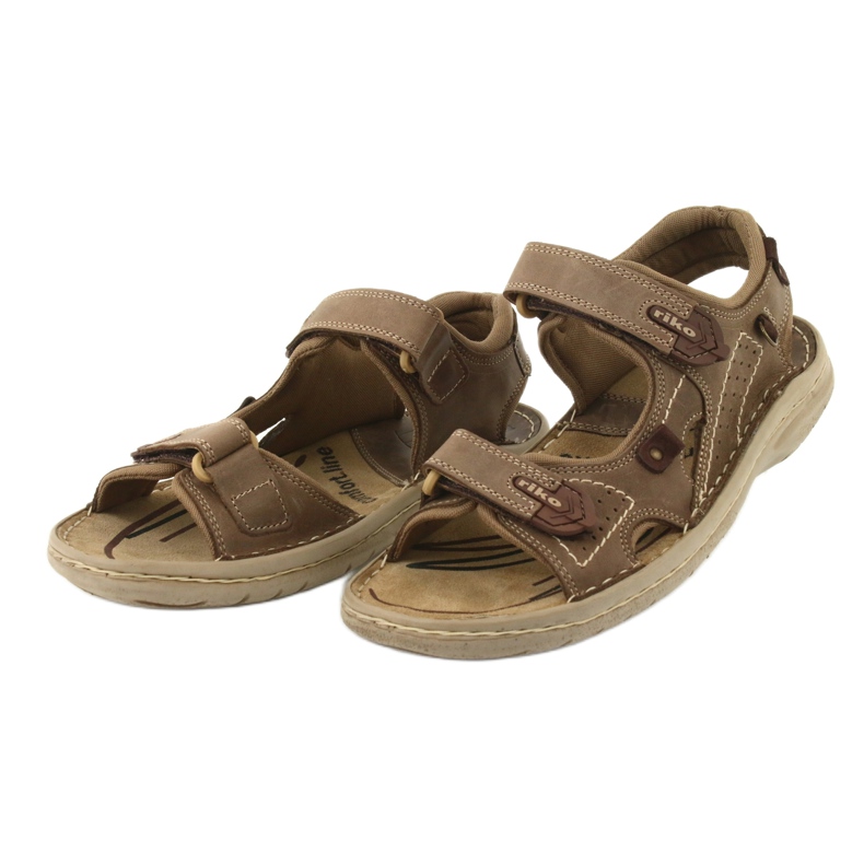 Riko 552 sandali uomo comfort beige 2