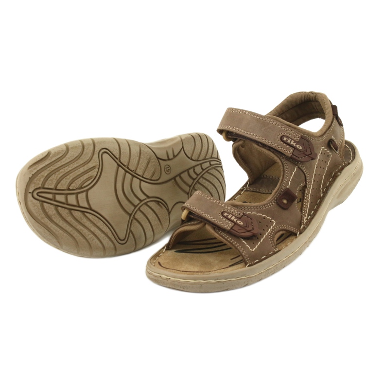 Riko 552 sandali uomo comfort beige 3