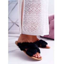 Ciabatte Da Donna Con Pelliccia Lu Boo Black Pimmer nero 1