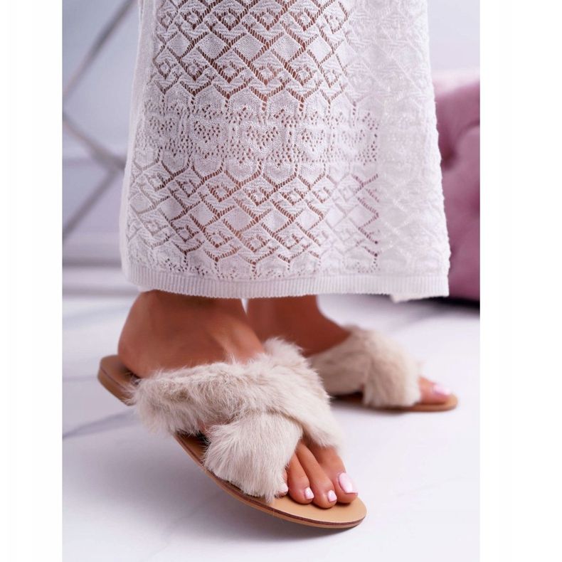 Pantofole Da Donna Con Pelliccia Lu Boo White Pimmer bianco 1
