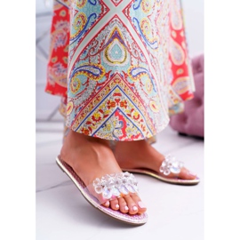 Ciabatte Da Donna Con Cubic Zirconia Lu Boo Petrol Pink Mediana rosa 1