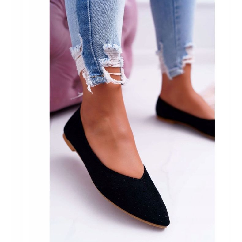 Ballerine da donna Lu Boo Openwork Black Dessert nero 2