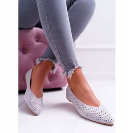 Ballerine da donna Lu Boo Openwork Grey Dessert grigio 1