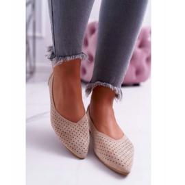 Ballerine da donna Lu Boo Openwork Beige Dessert 2