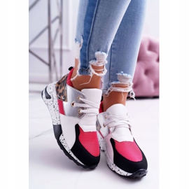 Scarpe Sportive da Donna Lu Boo Con Motivo Leopardato Bianco Malibu multicolore 2