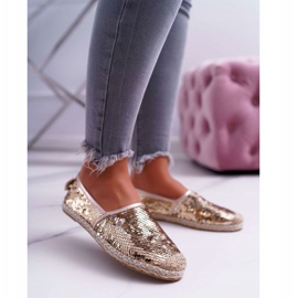 Espadrillas da donna Lu Boo Gold Paillettes Destino d'oro 1