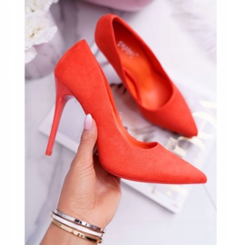 PS1 Tacchi A Spillo Donna Camoscio Arancio Yanna arancia 1