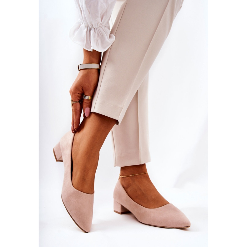 PS1 Décolleté Classiche Donna Camoscio Beige Rheya 2