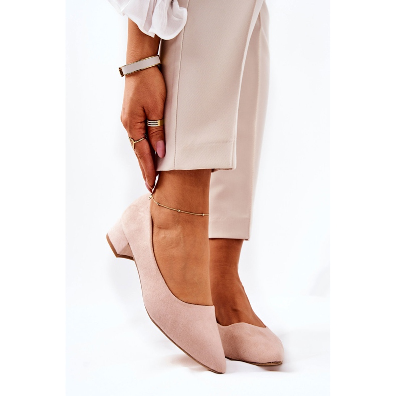 PS1 Décolleté Classiche Donna Camoscio Beige Rheya 1