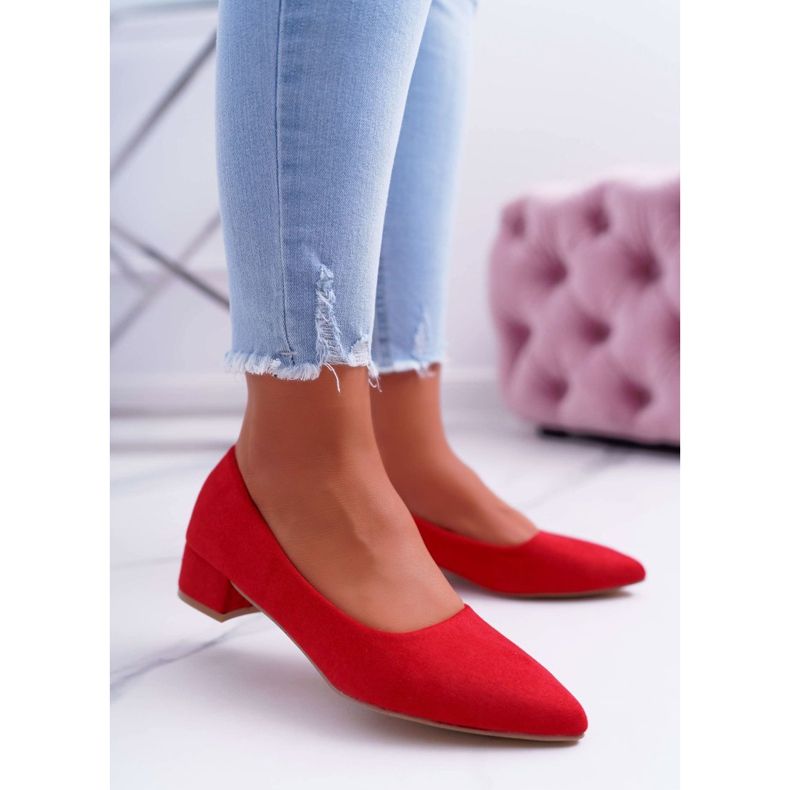 PS1 Décolleté Classiche Donna Scamosciato Rosso Rheya 2