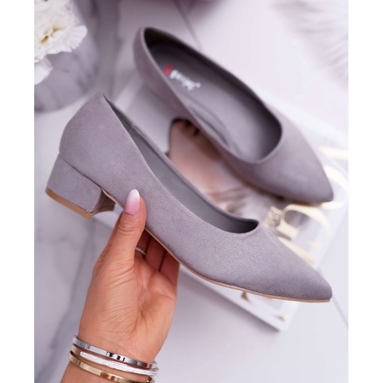 PS1 Décolleté Classiche Donna Scamosciato Grigio Rheya 1