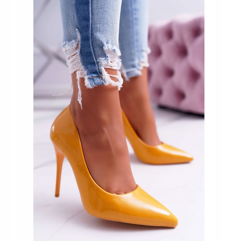 PS1 Scarpe col tacco alto da donna Yanna gialle giallo 1