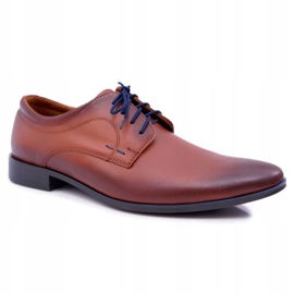 Mario Boschetti Eleganti scarpe brogue da uomo in pelle in marrone Menelaos 1