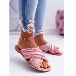Vices Pantofole in materiale da donna Morse 7269 Pink Jamen rosa 1