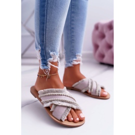 Vices Pantofole Materiale Donna Morse 7269 Beige Jamen 1