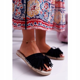 PV1 Pantofole da donna nere Boho Vices 8458 nero 1