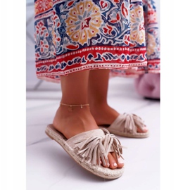 Pantofole da donna beige Boho Vices 8458 1