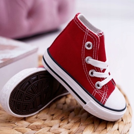 FRROCK Sneakers Alte Classiche Per Bambini Rosso Filemon 2