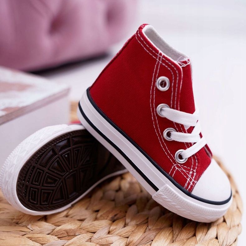 FRROCK Sneakers Alte Classiche Per Bambini Rosso Filemon 2