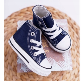 FRROCK Sneakers Alte Classiche Per Bambini Blu Navy Filemon 2