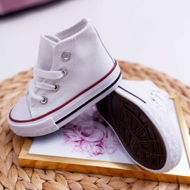 FRROCK Sneakers classiche da bambino Filemon bianche alte bianco 2