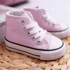 FRROCK Scarpe da ginnastica classiche da bambino Filemon rosa alte 1