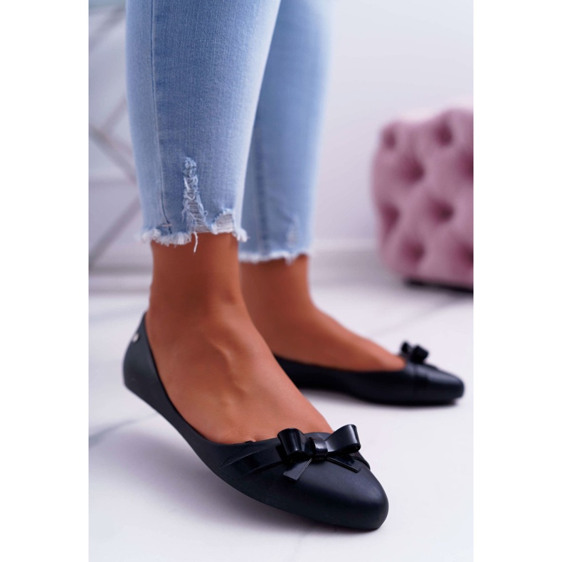 HV Ballerine in gomma nera da donna Meliski Syntha nero 1