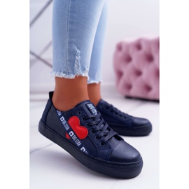 Sneakers Donna Big Star Navy Blue con cuore EE274258 blu navy 1