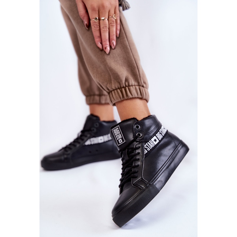 Sneakers Donna Big Star Alta Nere EE274355 nero 2