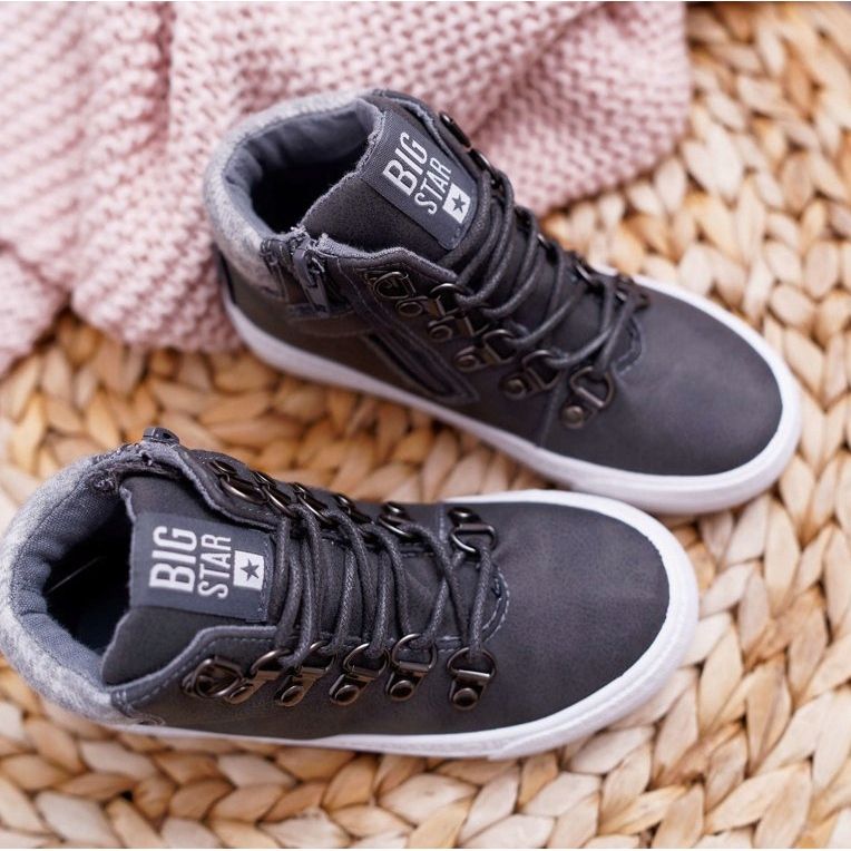 Scarpe da bambino per bambini Sneakers Big Star Grigie EE374040 grigio 2
