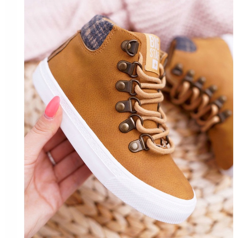 Sneakers da bambino Big Star Camel EE374039 marrone 1