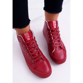 Sneakers da donna Big Star High Warm Red EE274112 rosso 2