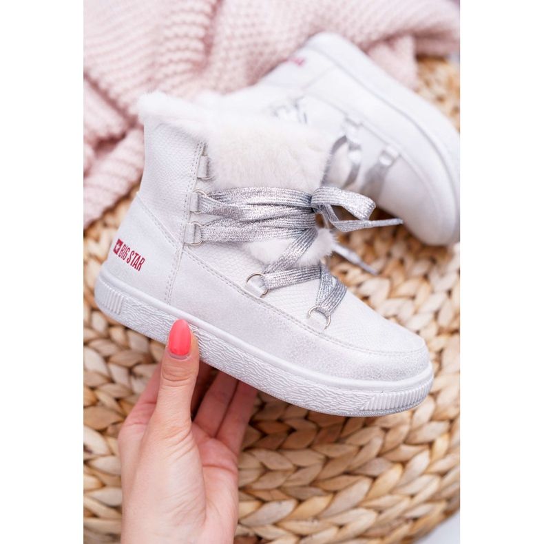 Stivali da bambina Big Star White EE374079 bianca 2