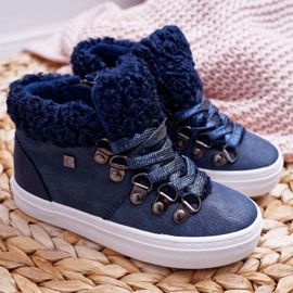 Bambini Ragazzi Ragazze Scarpe Ragazze Big Star Navy Blue EE374018 2