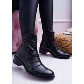 Stivali Donna Nero Tacco Piatto Pelle Naturale Laura Messi 2