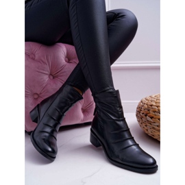 Stivali Donna Nero Tacco Piatto Pelle Naturale Laura Messi 1