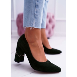 Décolleté Donna Laura Messi Suede Olive 2050 Tiffany verde 1