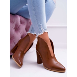 SEA Stivali Donna Con Tacco Slip On Marrone Mantana 2