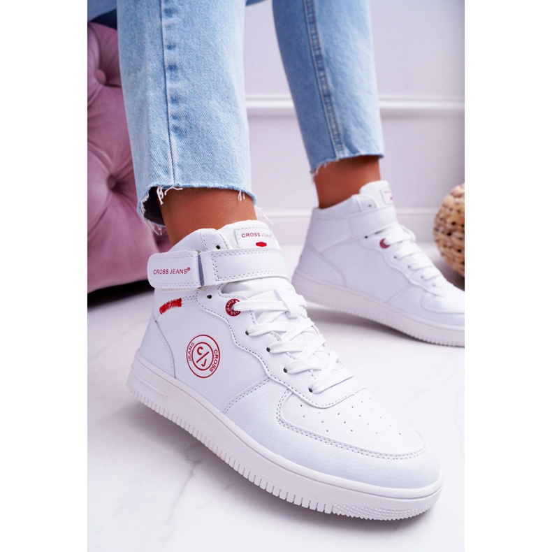 Sneakers Donna Cross Jeans Alte Bianche EE2R4145C bianco 1