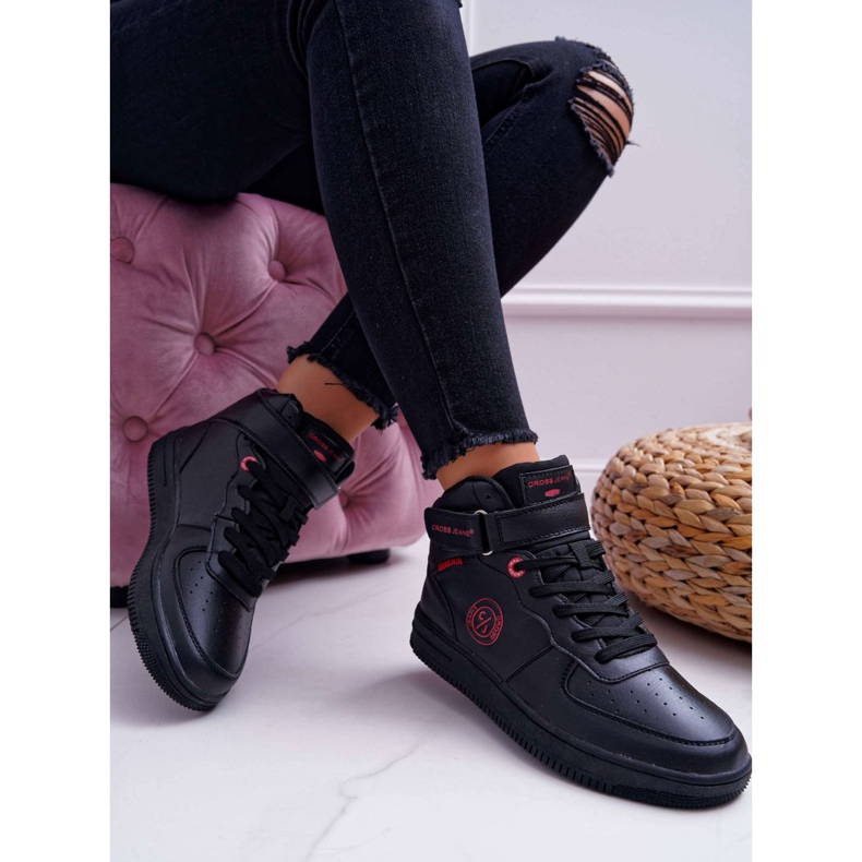Sneakers Donna Cross Jeans Alta Nere EE2R4147C nero 1