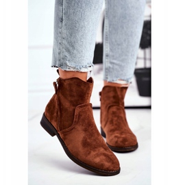 EVE Stivali Donna Cowboy Tacco Piatto Cammello Plemmi marrone 2