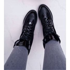 Stivali alti da donna Black Trappers Nemtere nero 2