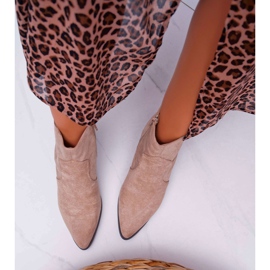 Stivali da donna con tacco piatto Beige Umberco 2