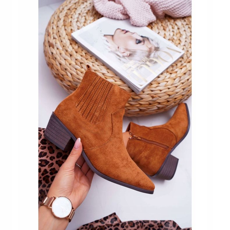 Stivali Tacco Piatto Donna Umberco Cammello marrone 1